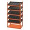 Modul DIN- und Norm Unterteil 5-fach 1000x542,5x364 mm, montiert, orange